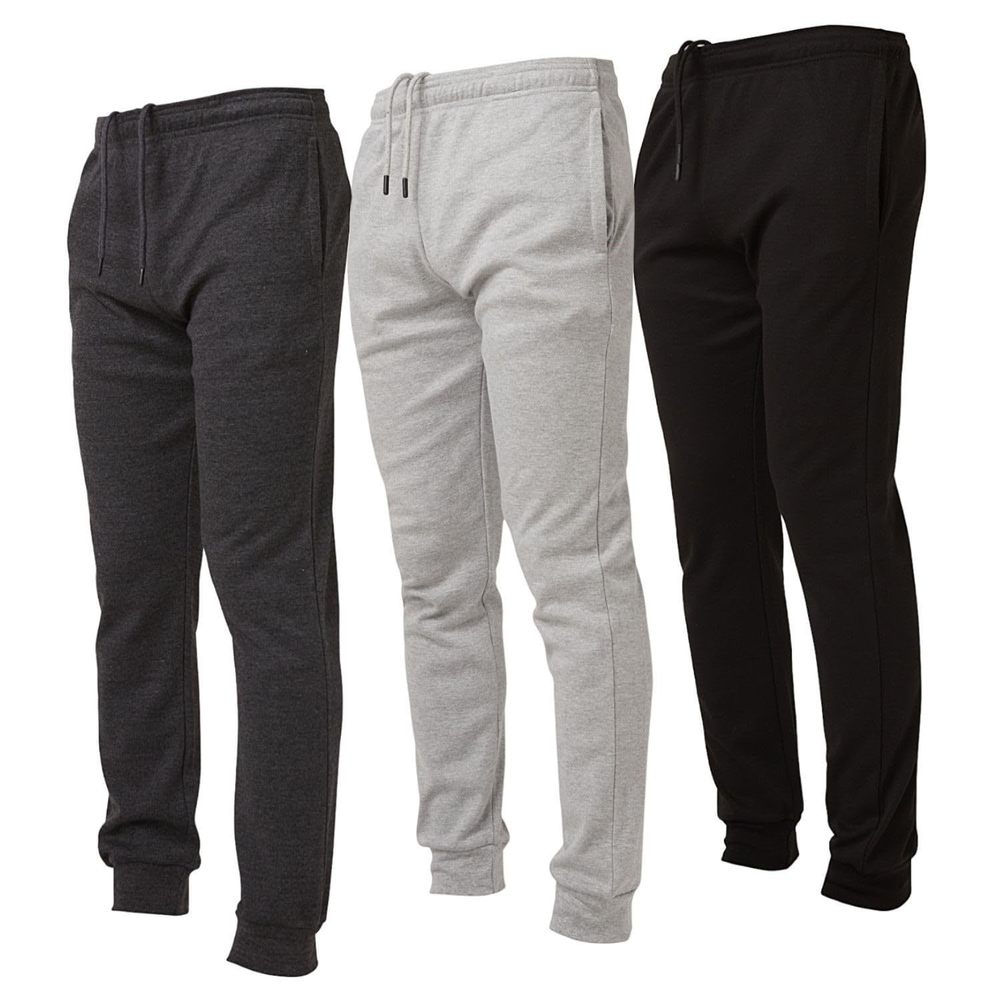 NEW Ultra Performance 3 Pack Mens Lightweight Joggers for Men Casual Lounge Jogg